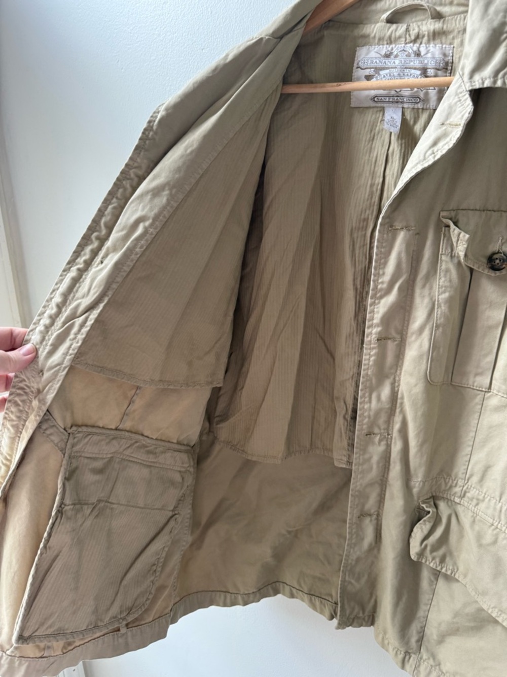 Vintage Banana Republic Safari & Travel Jacket, Men’s XL - Picture 6 of 9